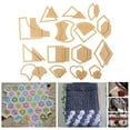 thumbnail image 4 of Quilt Template,54 Pcs Quilting Template Quilting Accessory Leather Craft Template Best in its Class, 4 of 8