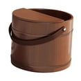 thumbnail image 4 of Tina de madera para pies, tina para remojar pies, gruesa, multiusos, para lavar los pies, para el hogar con tapa, 4 of 9