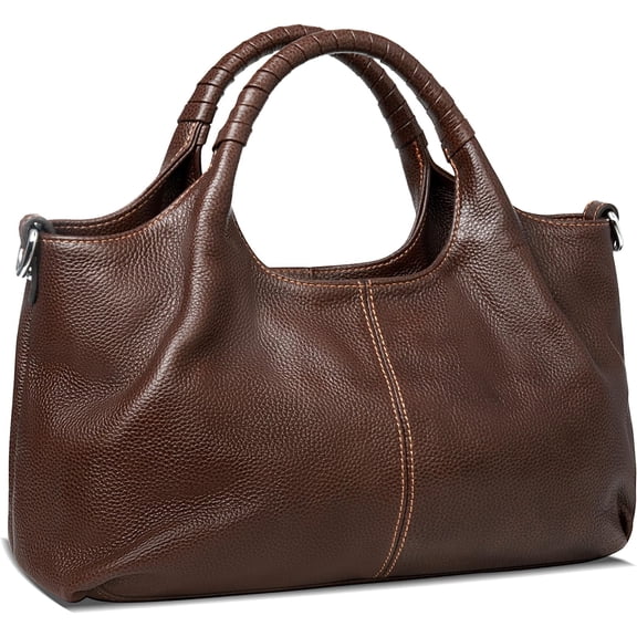 Kwuty Genuine Leather Shoulder Bags Purses and Handbags for Women Satchel Designer Cross Body Hobo Medium Size Tote