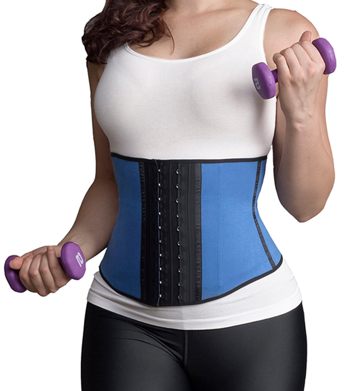 Pure Shapes Latex Workout Waist Training Corset Shapewear Girdle by