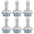 thumbnail image 3 of Pomya 6 PCS Two-Touch Fitting G1/4 Thread Barb Connector With Silicone Ring For PC Water Cooling Tube, 3 of 8