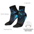 thumbnail image 6 of Pofeuu Cool Blue Light Wolf Print 30cm Socks, Adult Running Hiking Socks for Youth and Adult, 6 of 7