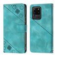 thumbnail image 2 of Compatible with Samsung Galaxy S20 Ultra 5G Classic Embossed PU Leather Case with Card Holder Shockproof Cover, 2 of 5