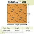 thumbnail image 2 of Halloween Themed Elastic Edge Tablecloth 36x36 Inch Square - Features Festive Ghosts and Pumpkins Pattern for Party Decor, 2 of 6