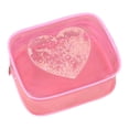 thumbnail image 1 of Cute Clear Valentine Makeup Travel Toiletry Pouch With Zipper Small Mini Transparent Storage Organizer For, 1 of 5