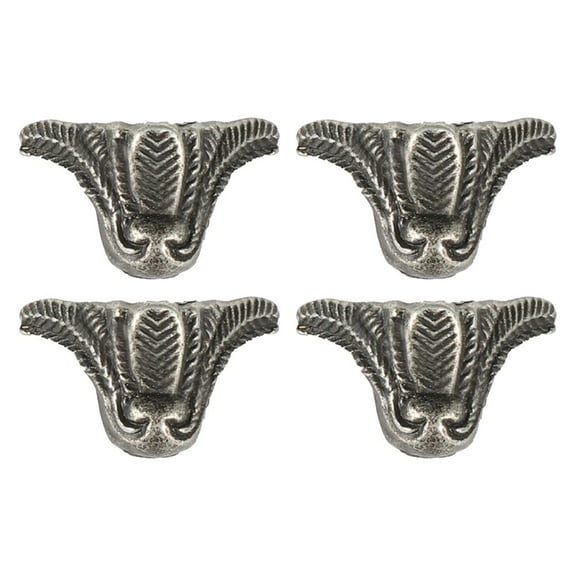 Leke Antique Corner Protectors Jewelry Box Decorative Metal Leg Corner Bracket