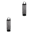 thumbnail image 4 of sweethay Soporte para bolsa de comestibles, dispensador de almacenamiento colgante para montaje en pared, bolsa de plástico, organizador de Negro 2piezas, 4 of 6