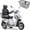 Silver, variant on QEASET 3 Wheels Mobility Scooter For Seniors, Adults, Handicapped
