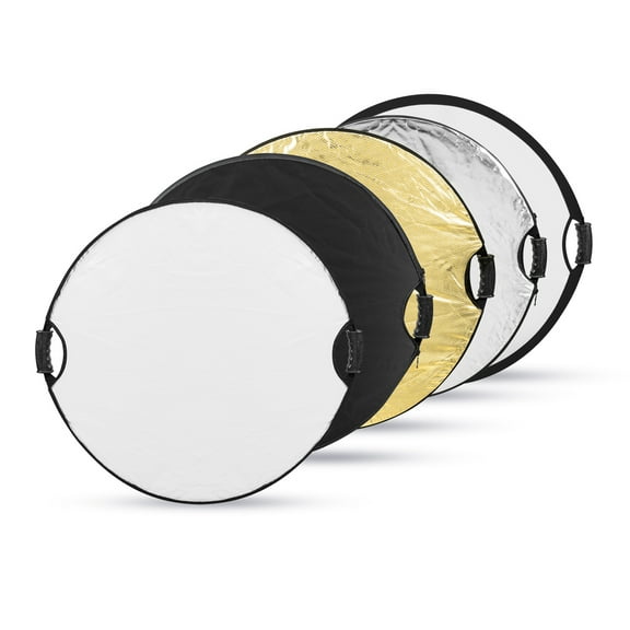Glow 5-in-1 Collapsible Circular Reflector with Handles (32")