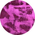 thumbnail image 1 of Ahgly Company Indoor Round Abstract Pink Modern Area Rugs, 8' Round, 1 of 4