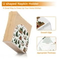 thumbnail image 5 of Yayeee Napkin Holder for Table Kitchen Paper Tissue Organization, Brown Christmas House, 5 of 8