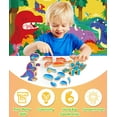thumbnail image 2 of Magnetic Wooden Dinosaur Building Blocks Toy Set - 30Pcs STEM Montessori Toy for Toddlers, Educational Fine Motor Skills Gift for Kids 3 4 5 Years Old, 2 of 7