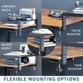 thumbnail image 3 of VIVO Clamp-on 56cm Desk Extension Shelf for Gaming PC, Ergonomic Computer Monitor and Laptop Riser, Printer Stand, Versatile with Freestanding Feet I, 3 of 9