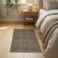 thumbnail image 3 of ODIKA 2'x3' Washable Accent Rug Pet Friendly, Bedside Mat Vintage Ornamental Panel Distressed Southwestern Motifs Boho Flowing Dynamic for Bedroom, Nursery, RV, 3 of 7