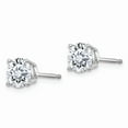 thumbnail image 2 of 14K White Gold Earring Moissanite Women'S Round 5.5 mm, 2 of 3