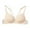 Beige, variant on Sngxgn Women's Seamed Soft C up Wirefree Cotton Bra(Black,One Size)