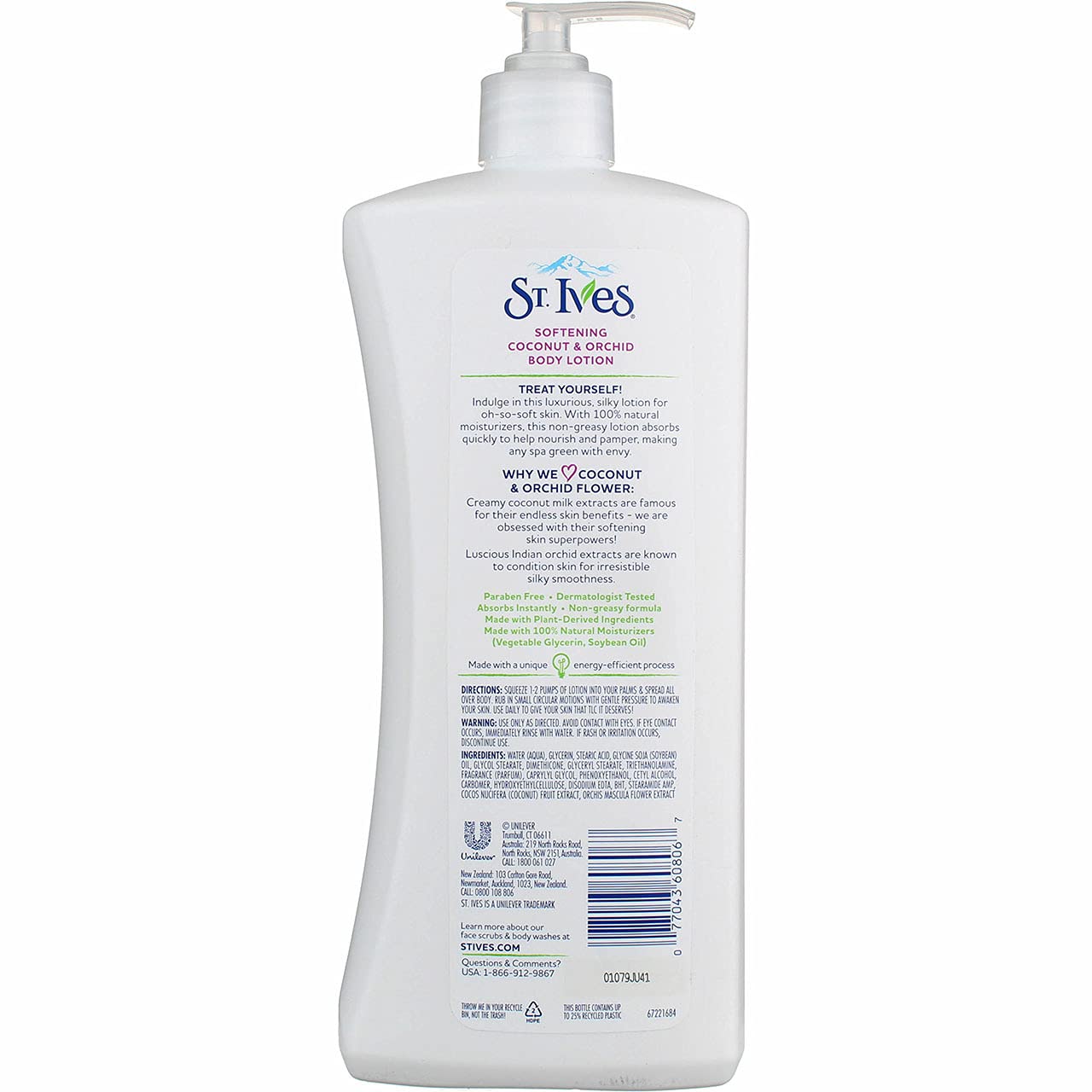 St Ives Softening Coconut and Orchid Body Lotion, 21 Oz - image 2 of 8