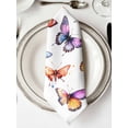 thumbnail image 2 of Hokiten Kitchen Dinner Napkins Set of 6 Modern Butterfly Cloth Napkins Reusable Washable Table Napkins for Weddings Cocktail Parties Holiday Table Decor 20x20 Inch, 2 of 8