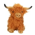 thumbnail image 4 of Juguete de peluche de vaca de las tierras altas de simulación, realista, lindo y suave, para decoración de regalos, 9,1 pulgadas, 4 of 14