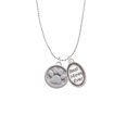thumbnail image 2 of Delight Jewelry Silvertone Paw - Round Seal Best Mom Ever Charm Necklace, 2 of 4