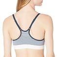 thumbnail image 2 of Playtex Nursing Seamless Racerback Wirefree Crop Bra White/Midnight Dream Stripe M Women's, 2 of 6