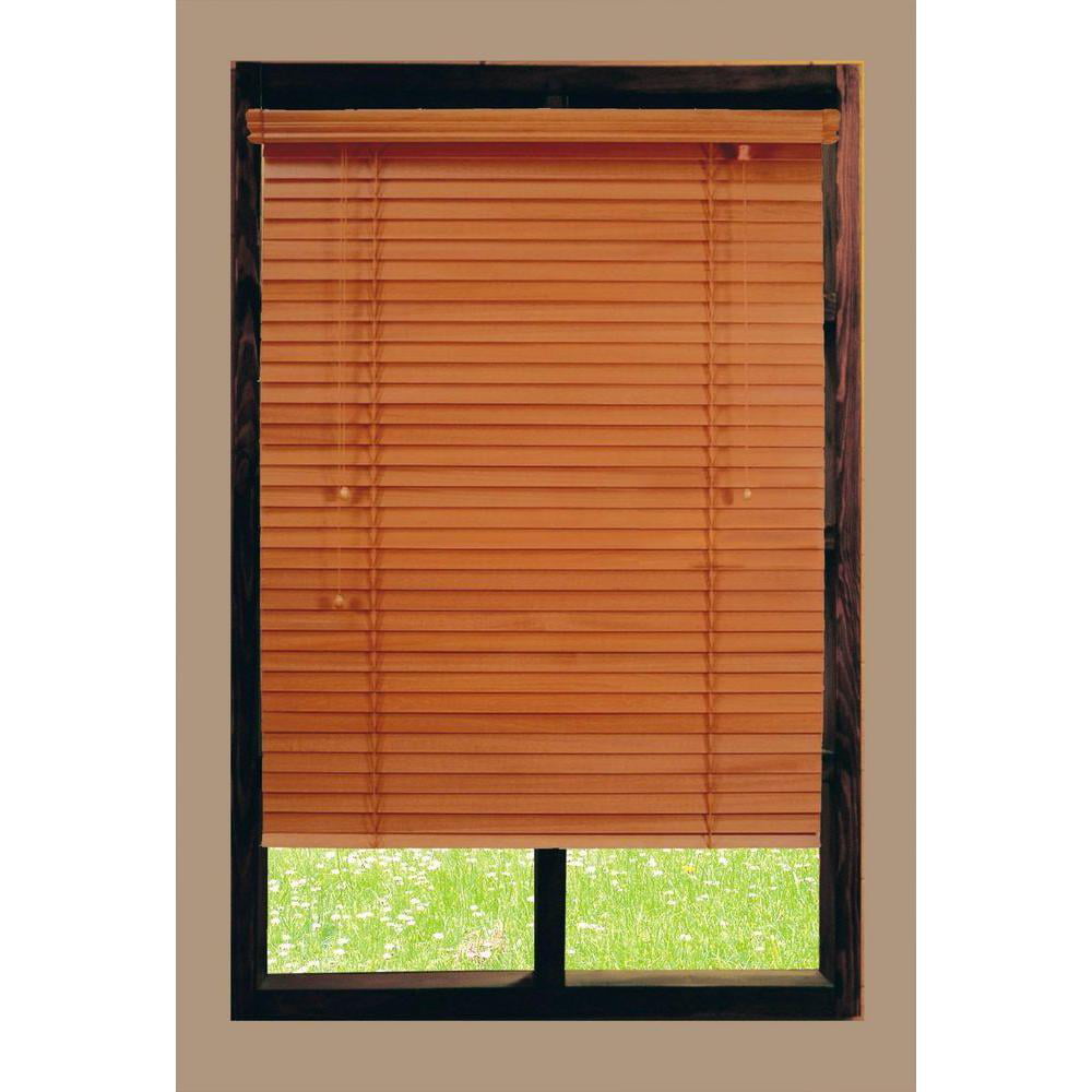New 27mm high quality solid basswood timber venetian blind Golden Oak Colour 