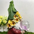 thumbnail image 1 of Estatua de elfo de resina, artesanía, luz Solar, flor, enanos, esculturas, decoración del césped del hogar Likrtyny Libre de BPA, 1 of 9