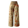 thumbnail image 4 of Pants for Women Lady Trouser Women Casual Pant Suit Cargo Pants Glitter Leggings Night Trousers for Wide Trousers Knit Dress Legging Work Track Leopard Pant Women's Orange M, 4 of 5