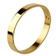 thumbnail image 3 of Men Women Luxury Glossy Bangle Stainless Steel Bracelets Fashion Wristband Golden, 3 of 8