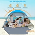 thumbnail image 6 of Gorich Beach Tent for 8-10 Person, UPF 50+ UV Protection, Portable Sun Shelter, Easy Setup Sun Shade Beach Canopy with Carry Bag, 6 of 11