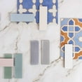 thumbnail image 5 of The Tile Life Galileo Mint Glossy Subway-Look Porcelain Wall Tile, 2 x 6 in, 1-Piece Sample, 5 of 7