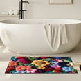 thumbnail image 2 of Hearth & Gear Strawberry Floral Carpet Mat Soft Polyester Fiber Floor Rug For Home Kitchen Bathroom Living Room Winter Throws for Couch Large Soft Blanket Polyester Blankets Size Fall Blanket Silk, 2 of 6