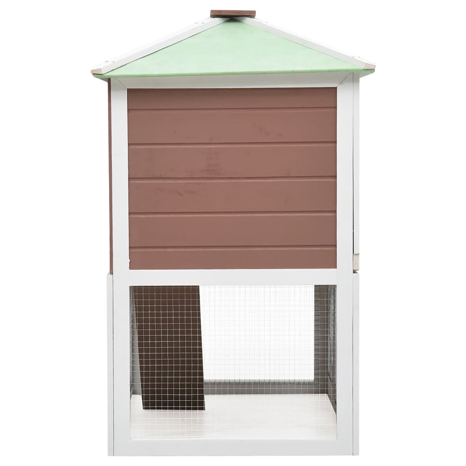 Pefilos 51" Outdoor Rabbit Hutch, Wooden Bunny House Double Floor Small Animal Pet Cage, Brown Pefilos 51" Outdoor Rabbit Hutch, Wooden Bunny House Double Floor Small Animal Pet Cage, Brown