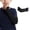 Black, variant on Men's Hand Tie, 8Cm Width Solid Polyester Jacquard Business Formal Necktie