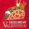 thumbnail image 3 of CafePress - Tacos Are My Valentine Shirt Funny Mexican Food Lo - Mens Football Shirt, 3 of 4