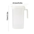 thumbnail image 3 of onlyliua Ofertas Flash Hervidor de Agua Fría con Tapa Jarras Ecológicas Mezcla de Bebidas para Bebidas Frías y Calientes Limonada Tarro para Bebidas Tetera de Hielo Blanca, 3 of 6