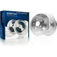 thumbnail image 3 of Detroit Axle - Brake Rotors for 2020-2023 Toyota Camry, Drilled and Slotted Brake Rotors 2021 2022: 12.91" Front and 11.06" Rear Rotor, 3 of 7