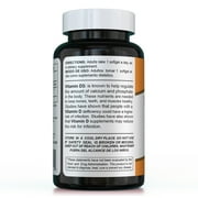 Sunshine Naturals Vitamin D3 10000 IU 250MCG Softgels, 100 Count