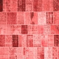 thumbnail image 1 of Ahgly Company Indoor Square Patchwork Red Transitional Area Rugs, 4' Square, 1 of 4