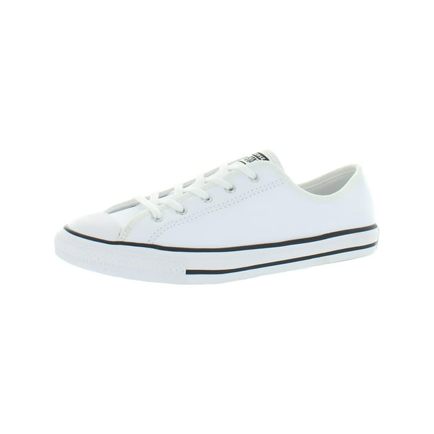 Vuelo conocido garaje Converse Womens CTAS Dainty GS Ox Leather Casual Sneakers White 6.5 Medium  (B,M) - Walmart.com