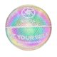 thumbnail image 1 of Baloncesto luminoso Tamaño oficial 7 Balón estándar Balón de baloncesto que  reflectante Neumático blanco colorido Sharpla  Baloncesto, 1 of 7