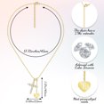 thumbnail image 4 of Initial Necklaces for Women Gold - Diamond Cross Necklaces with Letter E Pendant, Alphabet Necklaces for Mom Girlfriend Wife Daughter Grandma, Personalized Jewelry Gifts for Birthday Anniversary Chri, 4 of 9