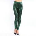 thumbnail image 2 of RTKFRFL Shiny Fish Scale Leggings For Women High Waisted Stretch Tight Pants Slim Fit Shiny Skin Leggings, 2 of 4