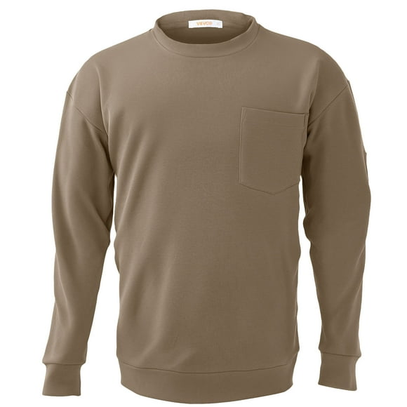 VEVOR FR Shirt Flame Resistant Long Sleeve Workwear for Men Gray XL