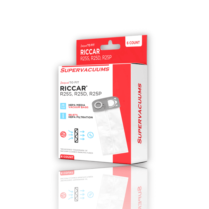 Supervacuums Vacuum Cleaner Bags for Riccar R25 Series
