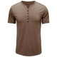 thumbnail image 1 of Camisas de Manga Corta de los Hombres Slim Fit Cuello Redondo Superior, Ligero Poliéster Casual de Manga Corta Blusa, 1 of 5