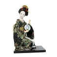 thumbnail image 3 of Escultura de niña Macarena con kimono japonés figura artesanal kabuki 27 cm negro, 3 of 8