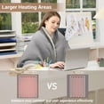 thumbnail image 4 of EuKer 50" x 60" Waffle Electric Blanket Washable, Fast Heating Blanket with LCD Handheld Controller for Home, Office, Gray, 4 of 7
