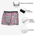 thumbnail image 5 of Wukai Flamingos Print Men’s Underwear Breathable Boxer Briefs,&nbsp;Moisture Wicking & Breathable-Large, 5 of 7