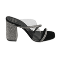 thumbnail image 2 of Zapatillas De Tacón Grueso Para Mujer Grace Alley Dimantes Plata, 2 of 4
